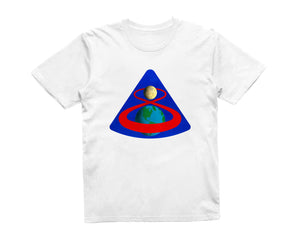 Reality Glitch NASA Apollo 8 Mission Crew Badge Logo Kids T-Shirt