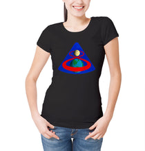 Reality Glitch NASA Apollo 8 Mission Crew Badge Logo Womens T-Shirt