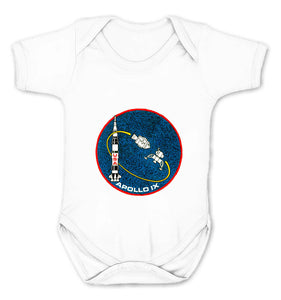 Reality Glitch NASA Apollo 9 Mission Crew Badge Logo Kids Babygrow