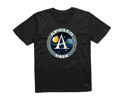 Reality Glitch NASA Project Apollo Space Program Logo Kids T-Shirt