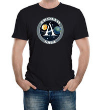 Reality Glitch NASA Project Apollo Space Program Logo Mens T-Shirt