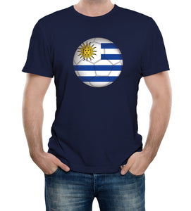 Reality Glitch Uruguay Football Supporter Mens T-Shirt