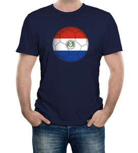 Reality Glitch Paraguay Football Supporter Mens T-Shirt