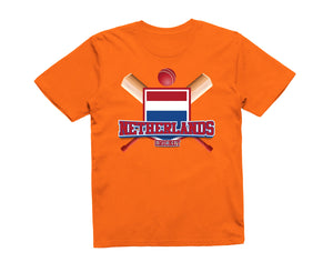 Reality Glitch Netherlands Cricket Supporter Flag Kids T-Shirt