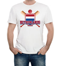 Reality Glitch Netherlands Cricket Supporter Flag Mens T-Shirt