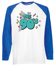 Reality Glitch Off of the 90's Retro Design Mens Baseball Shirt - Long Sleeve