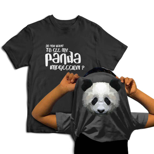 Reality Glitch Do You Want To See My Panda Impression? Flip Kids T-Shirt