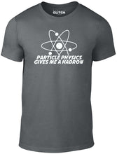 Men's Navy Blue T-Shirt With a Funny Hardon Collider Slogan and Physics Printed Design