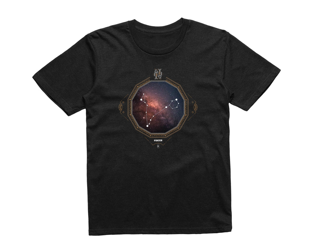 Reality Glitch Pisces Star Sign Constellation Kids T-Shirt
