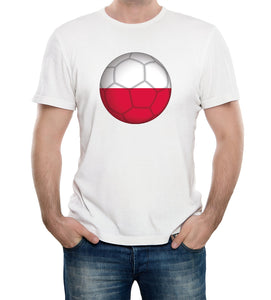 Reality Glitch Poland Football Supporter Mens T-Shirt