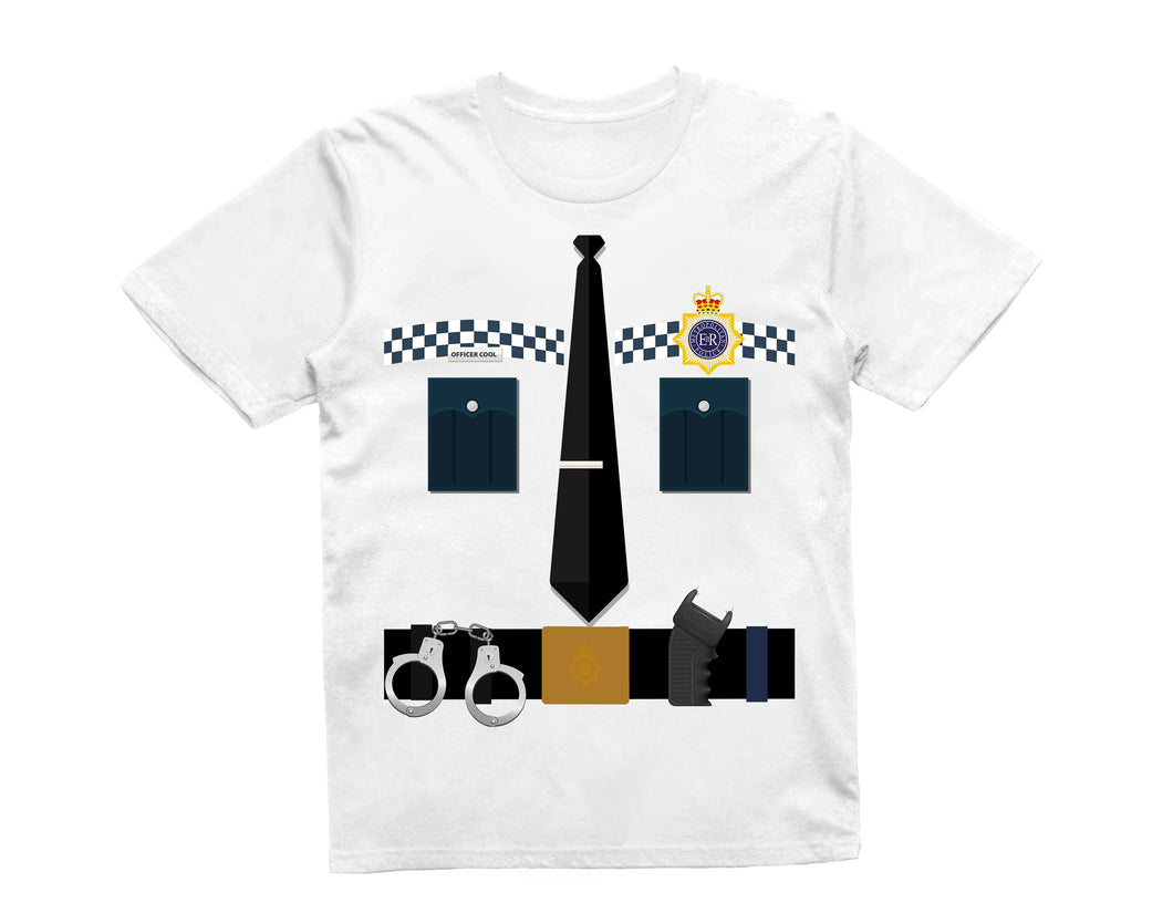 Reality Glitch Policeman Costume Kids T-Shirt