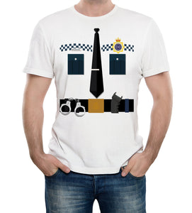 Reality Glitch Policeman Costume Mens T-Shirt