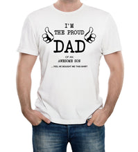 Reality Glitch Proud Dad of An Awesome Son Mens T-Shirt