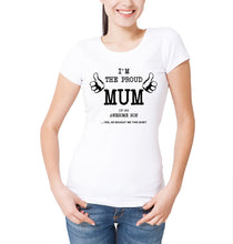 Reality Glitch Proud Mum of an Awesome Son Womens T-Shirt