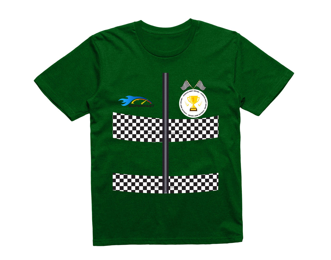 Reality Glitch Race Car Driver Dress Up Costume Impression Kids T-Shirt