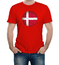Reality Glitch Denmark Football Supporter Mens T-Shirt