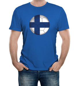 Reality Glitch Finland Football Supporter Mens T-Shirt