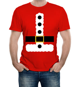 Reality Glitch Men's Santa Suit Fancy Dress Costume T-Shirt