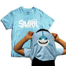 Reality Glitch Ask Me About My Shark Impression Flip Kids T-Shirt