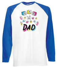Reality Glitch SK8 or Dad Mens Baseball Shirt - Long Sleeve