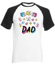 Reality Glitch SK8 or Dad Mens Baseball Shirt
