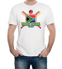 Reality Glitch South Africa Cricket Supporter Flag Mens T-Shirt