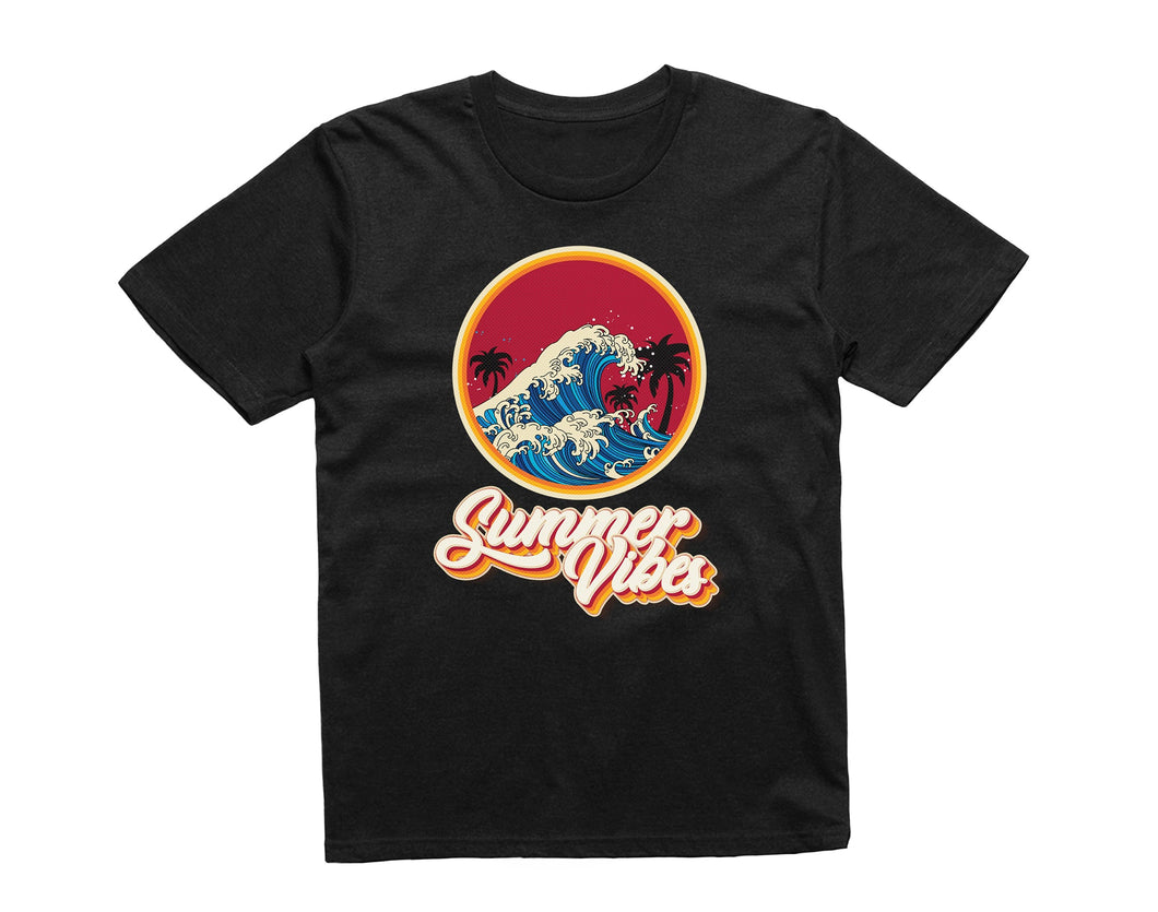 Reality Glitch Summer Vibes Holiday Wave Vacation Kids T-Shirt