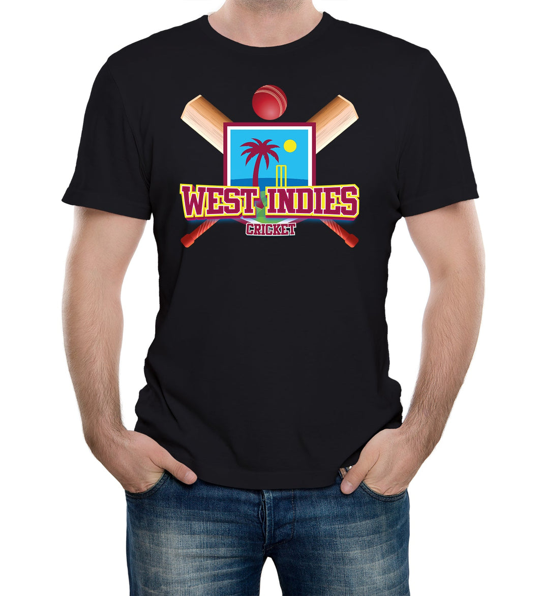 Reality Glitch West Indies Cricket Supporter Flag Mens T-Shirt