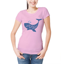 Reality Glitch Whale Hello There Womens T-Shirt