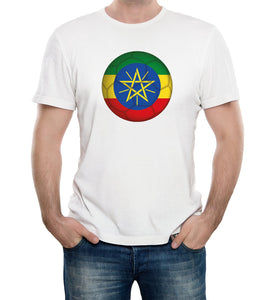 Reality Glitch Ethiopia Football Supporter Mens T-Shirt