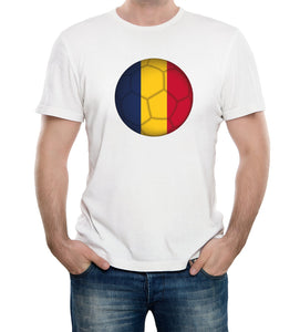 Reality Glitch Romania Football Supporter Mens T-Shirt