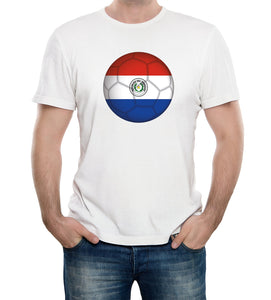 Reality Glitch Paraguay Football Supporter Mens T-Shirt