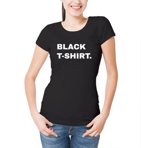 Reality Glitch Black T-Shirt Womens T-Shirt