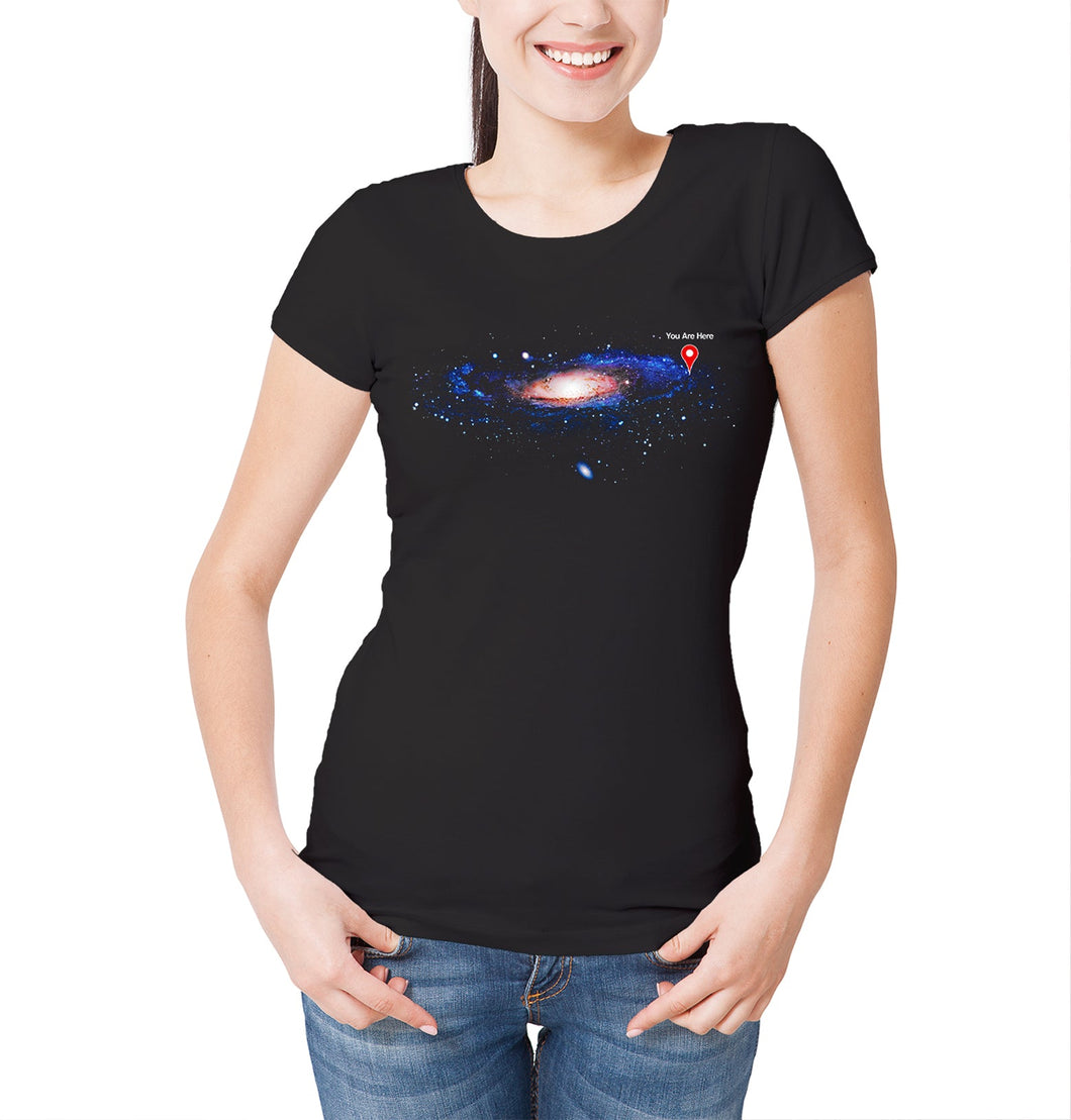 Reality Glitch You are Here Womens T-Shirt