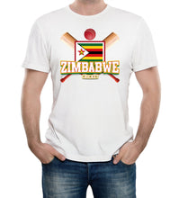 Reality Glitch Zimbabwe Cricket Supporter Flag Mens T-Shirt